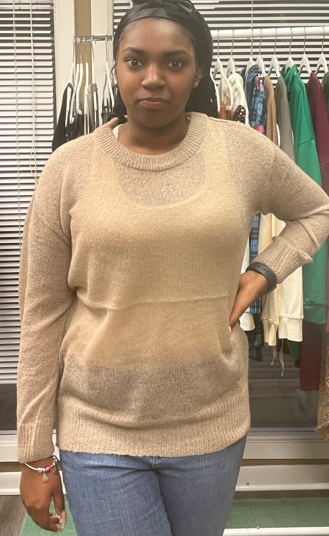 See Through Wool Sweater